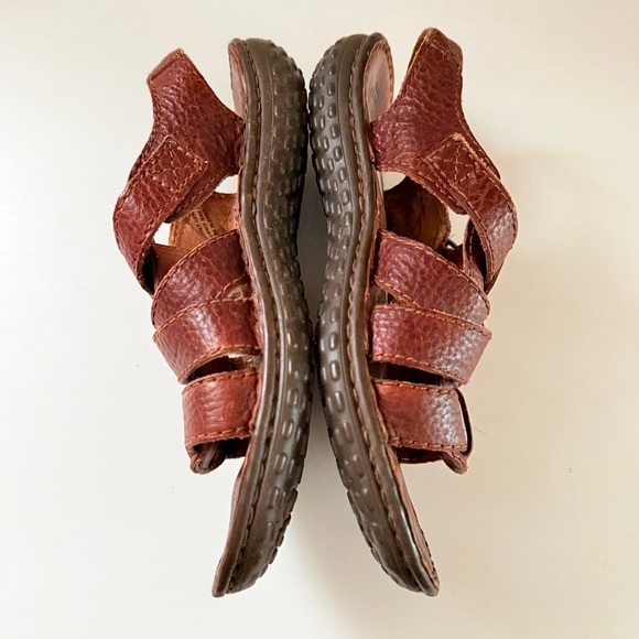 Born Brown Leather Fisherman Sandals - Picture 3 of 6